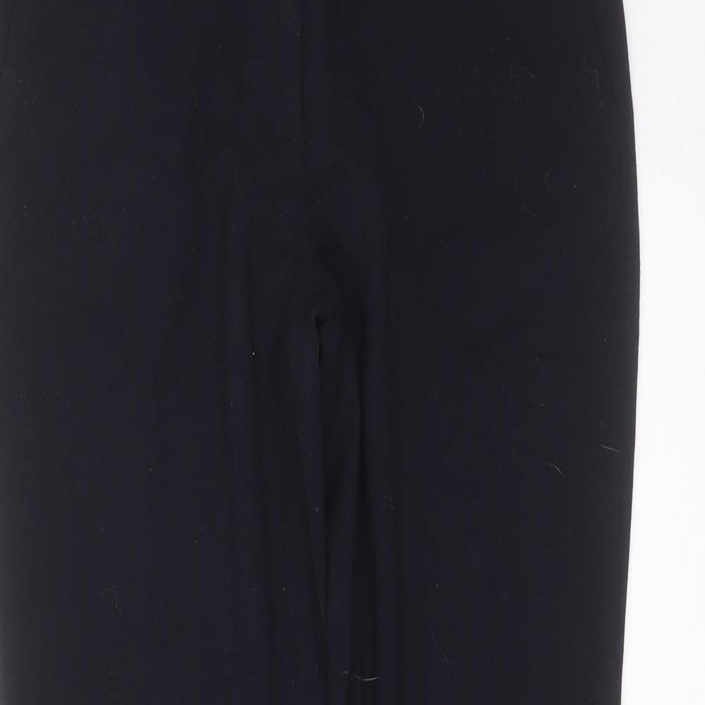 Zara Womens Blue  Polyester Trousers  Size 8 L28 in Regular