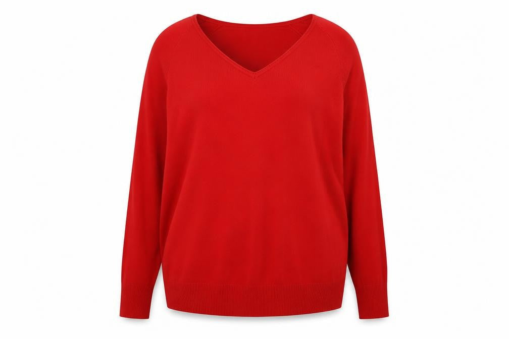 Peacocks Womens Red  Acrylic Pullover Sweatshirt Size 18  Pullover