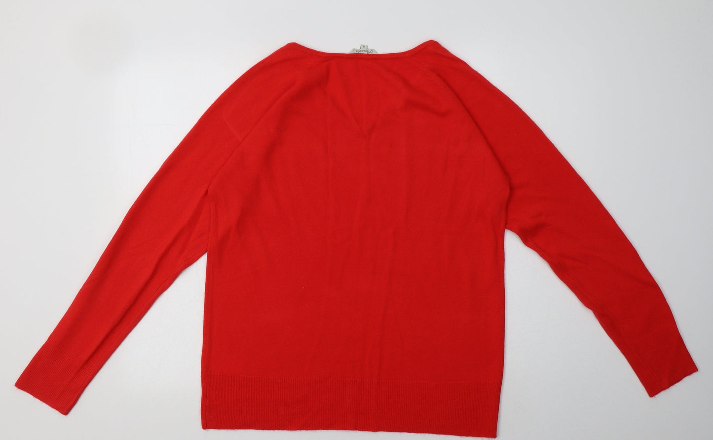 Peacocks Womens Red  Acrylic Pullover Sweatshirt Size 18  Pullover