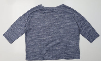 Preloved F&F Womens Blue  Polyester Pullover Sweatshirt Size 16  Pullover - Back