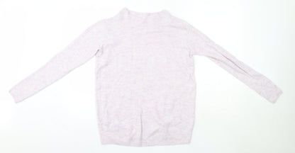 H&M Womens Purple High Neck  Acrylic Pullover Jumper Size S