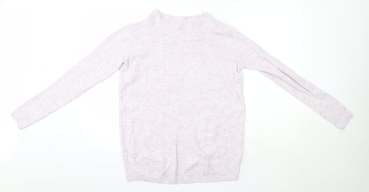 H&M Womens Purple High Neck  Acrylic Pullover Jumper Size S