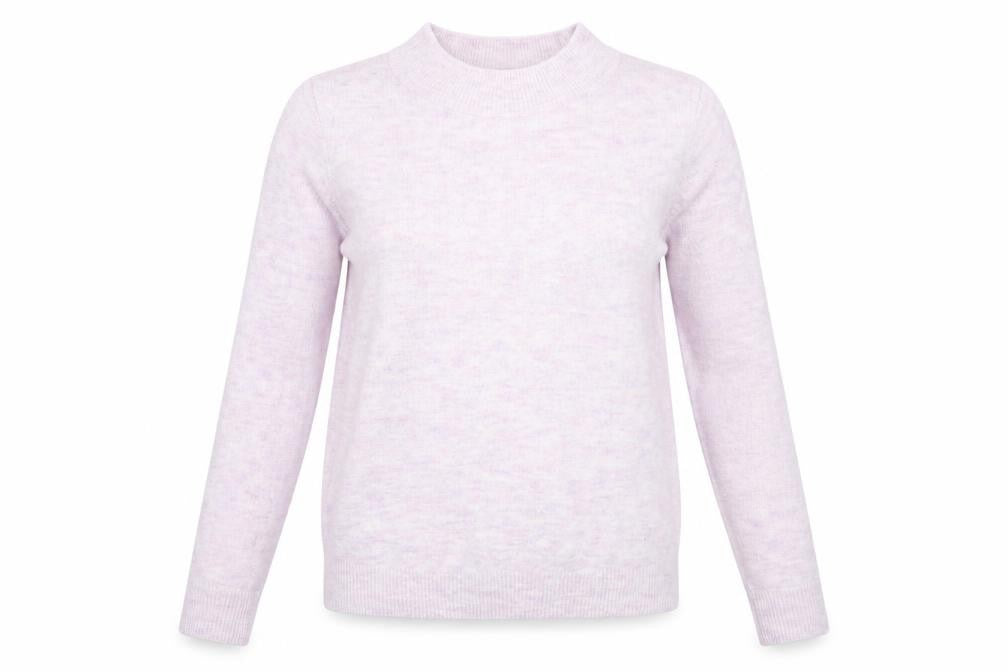 H&M Womens Purple High Neck  Acrylic Pullover Jumper Size S