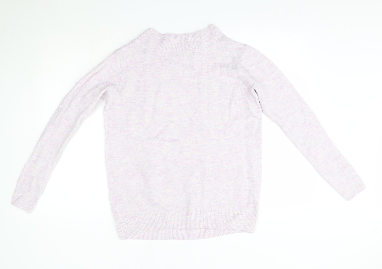 H&M Womens Purple High Neck  Acrylic Pullover Jumper Size S