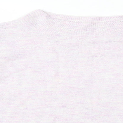 H&M Womens Purple High Neck  Acrylic Pullover Jumper Size S