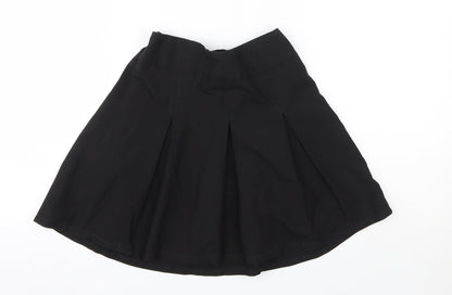 Preloved TU Girls Black  Polyester A-Line Skirt Size 7 Years  Regular  - School - Front
