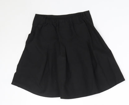 Preloved TU Girls Black  Polyester A-Line Skirt Size 7 Years  Regular  - School - Back