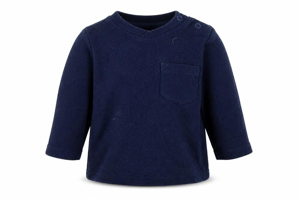 F&F Boys Blue  Cotton Basic T-Shirt Size Newborn Round Neck