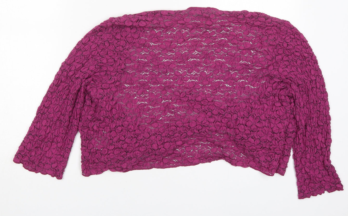 Per Una Womens Pink V-Neck  Viscose Cardigan Jumper Size 14