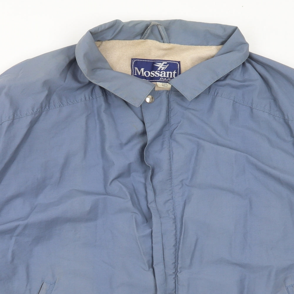 Mossant Mens Blue   Jacket Coat Size 46  Zip