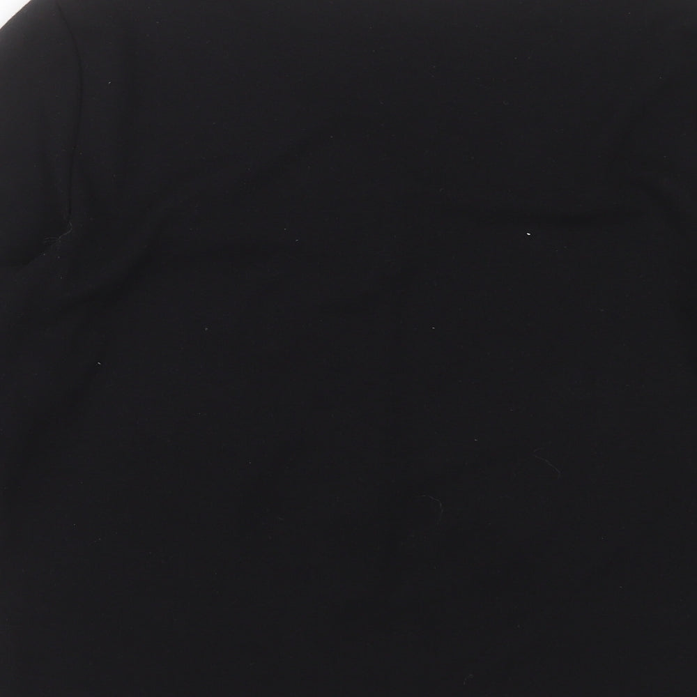 BHS Womens Black V-Neck  Polyester Pullover Jumper Size 16