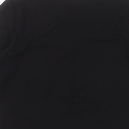 Preloved BHS Womens Black V-Neck  Polyester Pullover Jumper Size 16 - Label