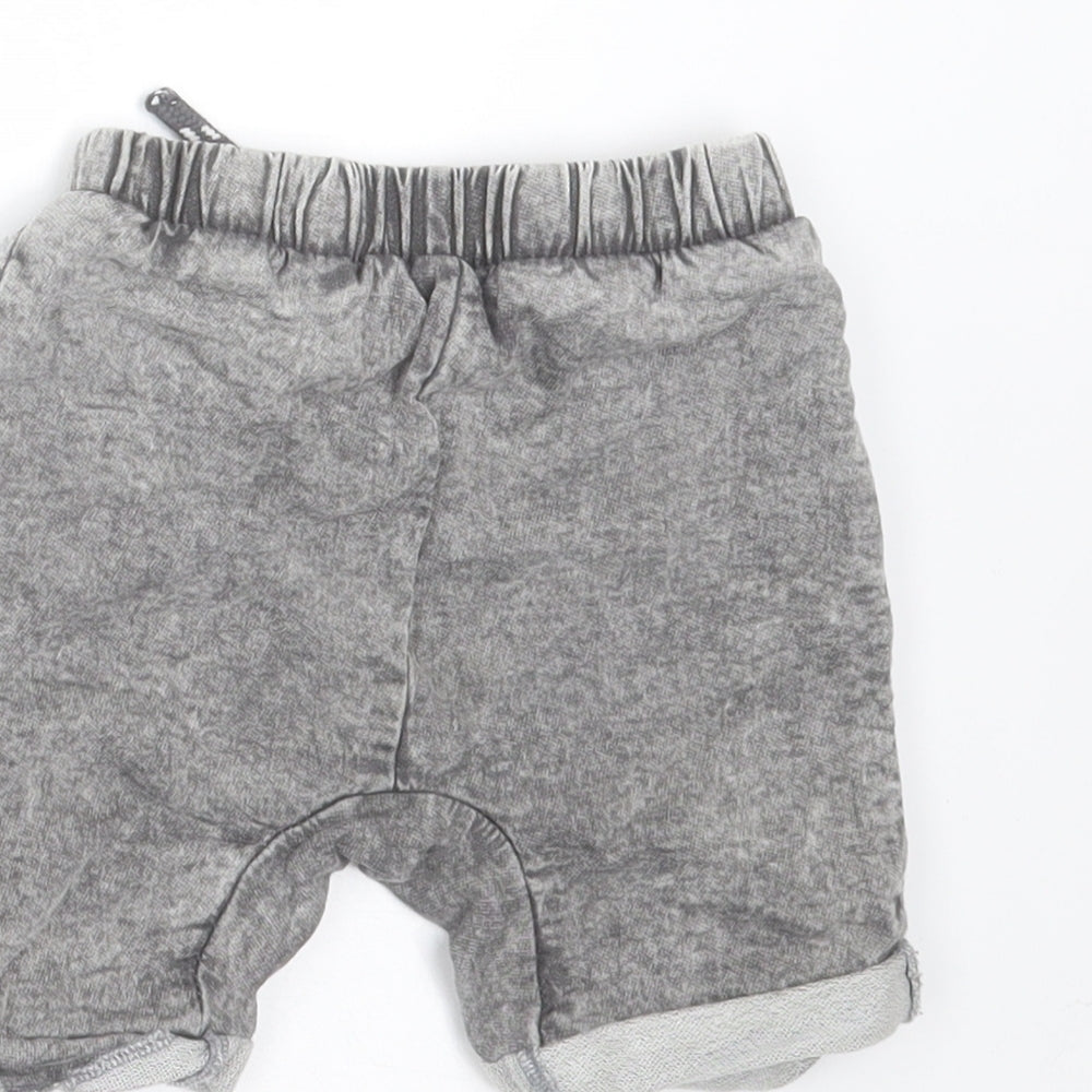 TU Baby Grey  Cotton  Trousers Size 9-12 Months  Drawstring - shorts