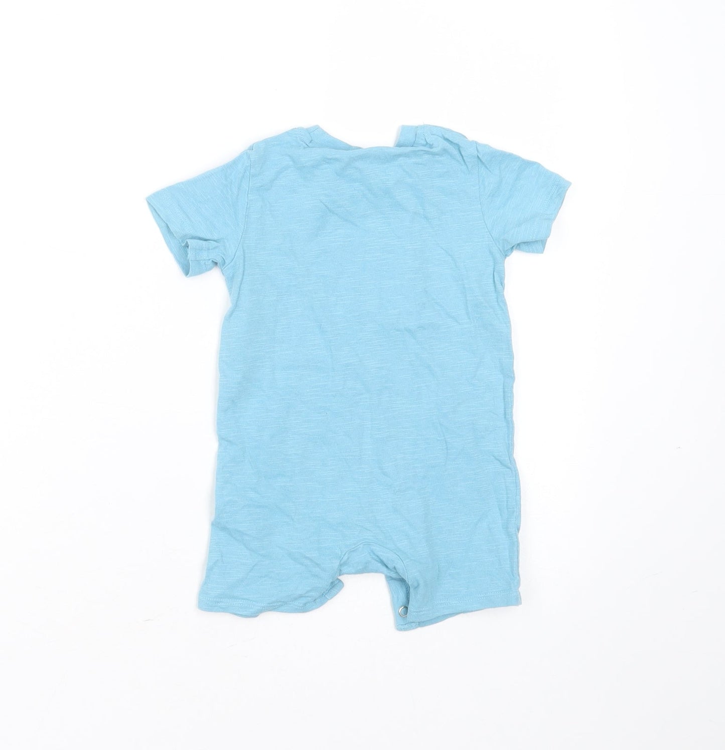 F&F Baby Blue  Cotton Babygrow One-Piece Size 9-12 Months   - little dude big adventure