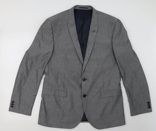 NEXT Mens Grey   Jacket Blazer Size 44  Button