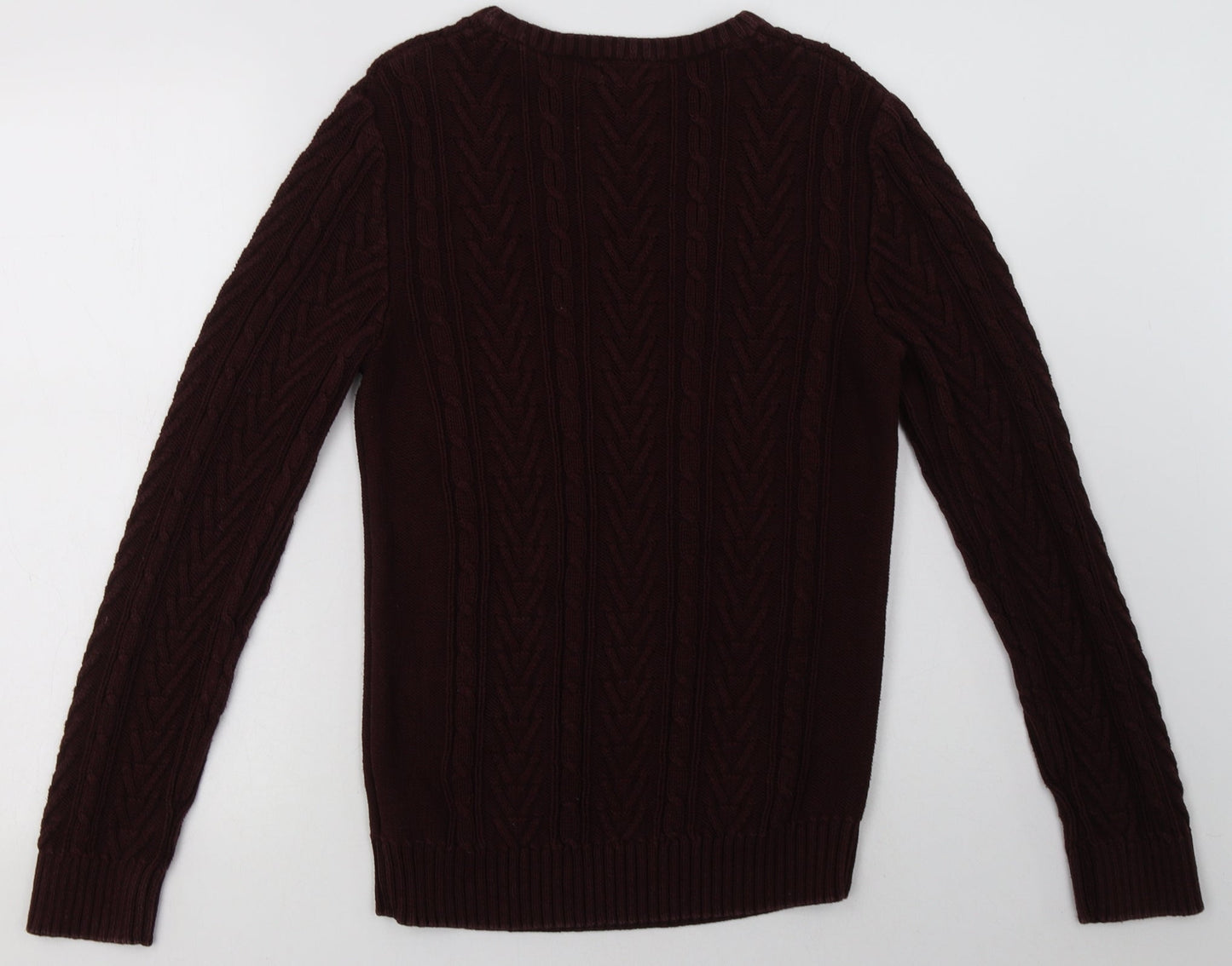 NEXT Boys Brown Geometric Cotton Pullover Sweatshirt Size 14 Years  Pullover