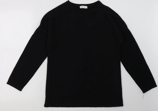 Matalan Womens Black  Polyester Pullover Sweatshirt Size 8  Pullover
