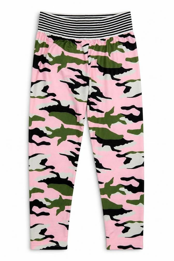 SheIn Girls Pink Camouflage Polyester Sweatpants Trousers Size 9 Months  Regular