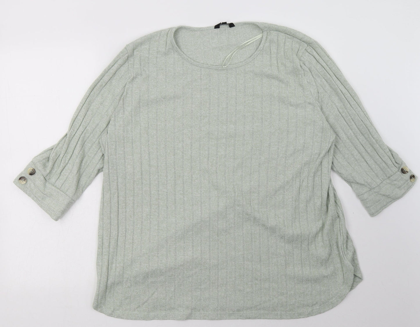 peaocks Womens Green  Polyester Pullover Sweatshirt Size XL  Pullover