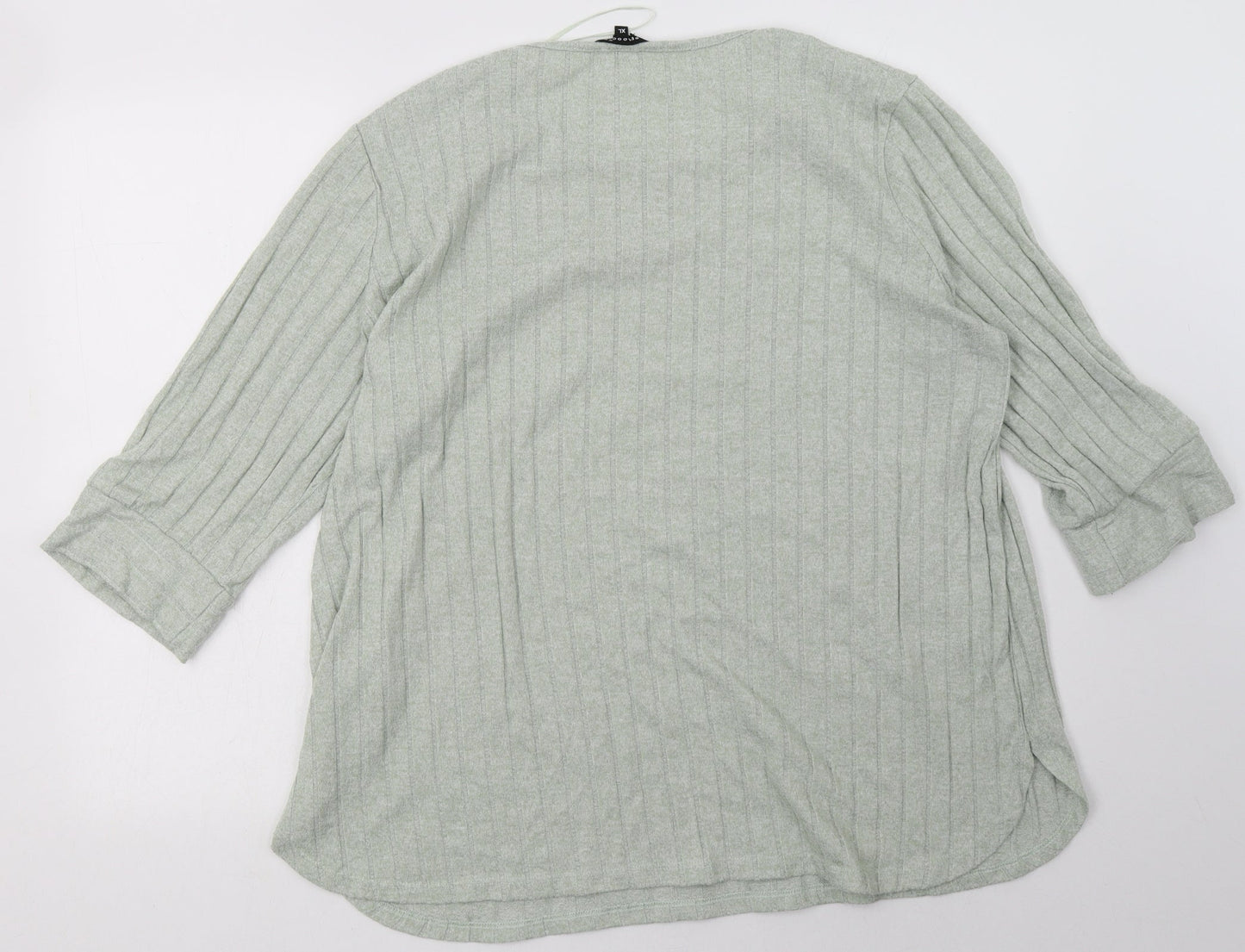 peaocks Womens Green  Polyester Pullover Sweatshirt Size XL  Pullover