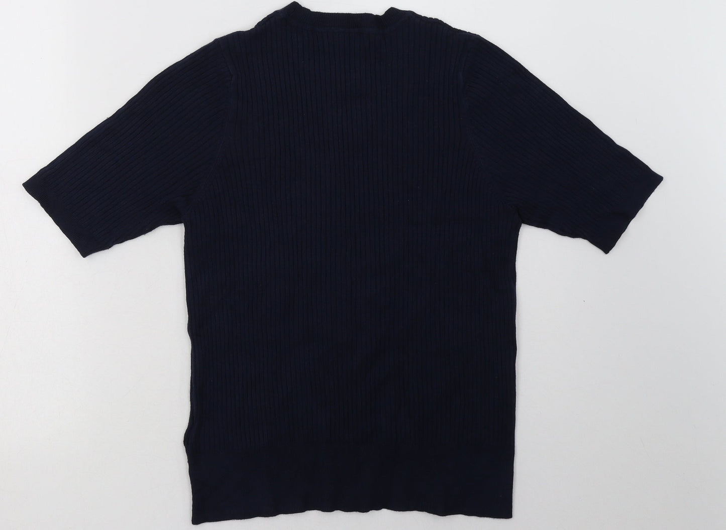 Marks and Spencer Womens Blue  Viscose Pullover Sweatshirt Size 14  Pullover