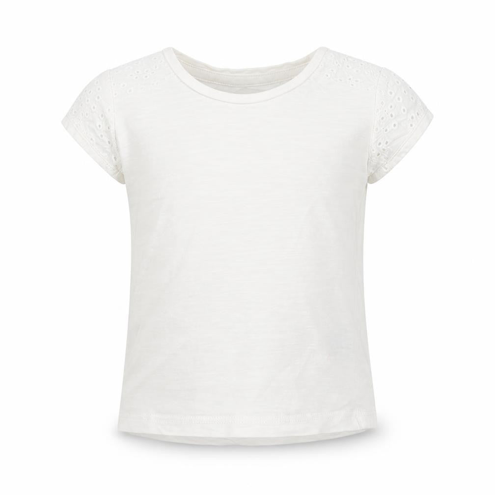 NEXT Girls White  Cotton Basic T-Shirt Size 3-6 Months Roll Neck Pullover