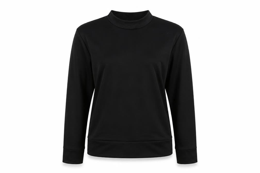 Kaaya Womens Black  Polyester Pullover Sweatshirt Size M