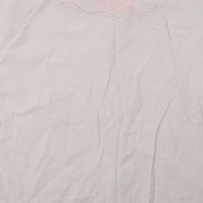 Raam Womens Pink Floral Cotton Basic Button-Up Size XL Collared