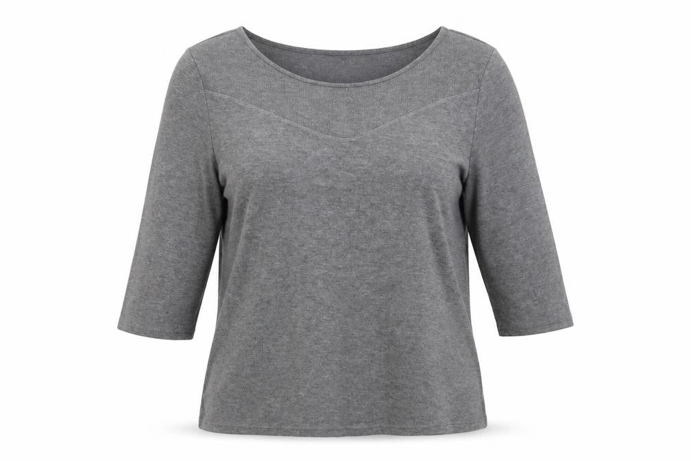 Ellen Tracy Womens Grey Round Neck  Polyester Pullover Jumper Size XL