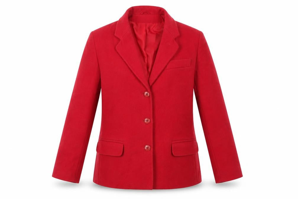 Classic Womens Red   Overcoat Coat Size 12