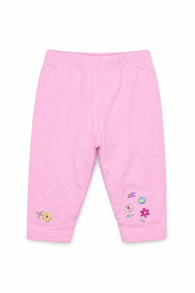 Tesco Girls Pink Floral Cotton  Pyjama Pants Size 3-6 Months
