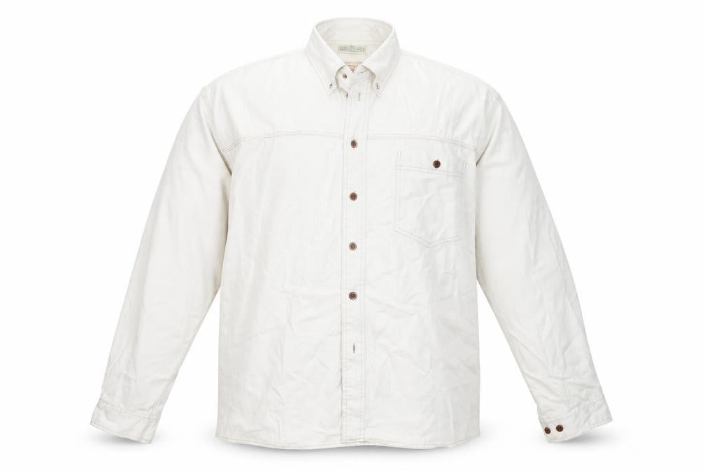 Cavenline Mens White    Button-Up Size XL Collared