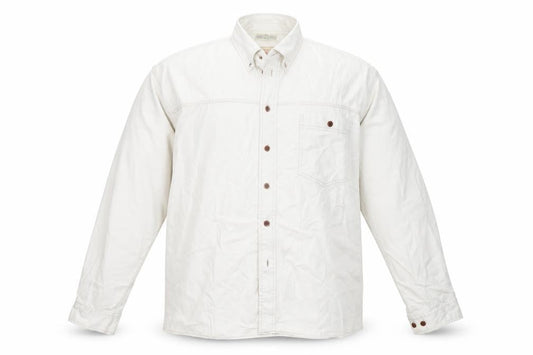 Cavenline Mens White    Button-Up Size XL Collared