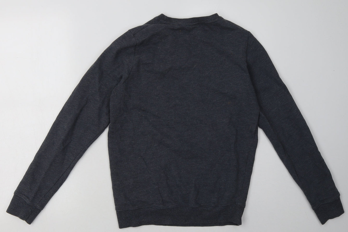 NEXT Girls Blue  Cotton Pullover Sweatshirt Size 13 Years  Pullover - Monkey