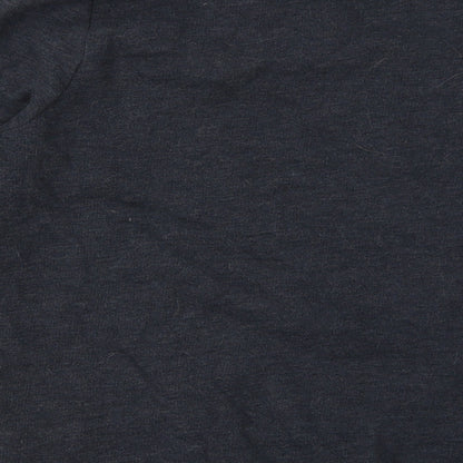 Next Girls Blue  Cotton Pullover Sweatshirt Size 13 Years  Pullover - Monkey