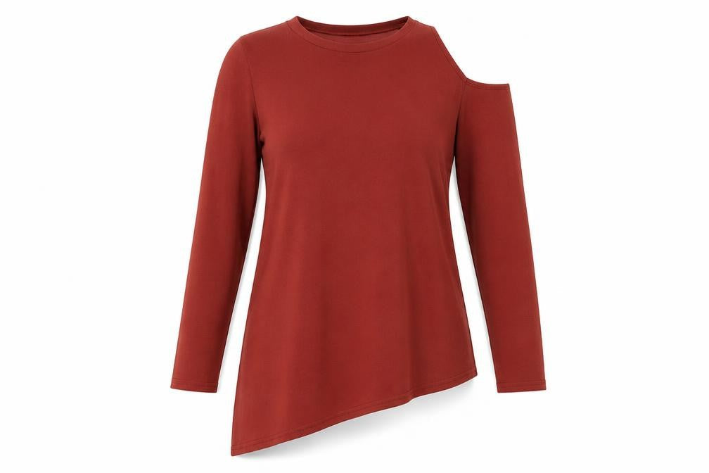 River Island Womens Pink  Polyester Pullover Sweatshirt Size 12  Pullover - one cold shoulder