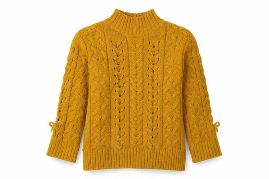 Matalan Womens Yellow  Acrylic Pullover Sweatshirt Size XS  Pullover