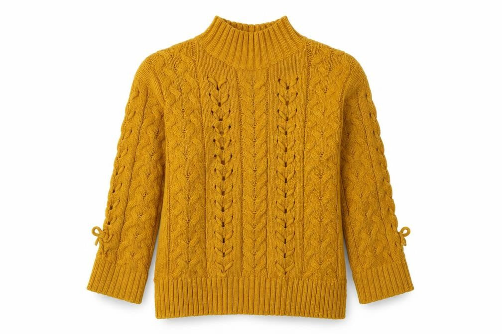 Matalan Womens Yellow  Acrylic Pullover Sweatshirt Size XS  Pullover