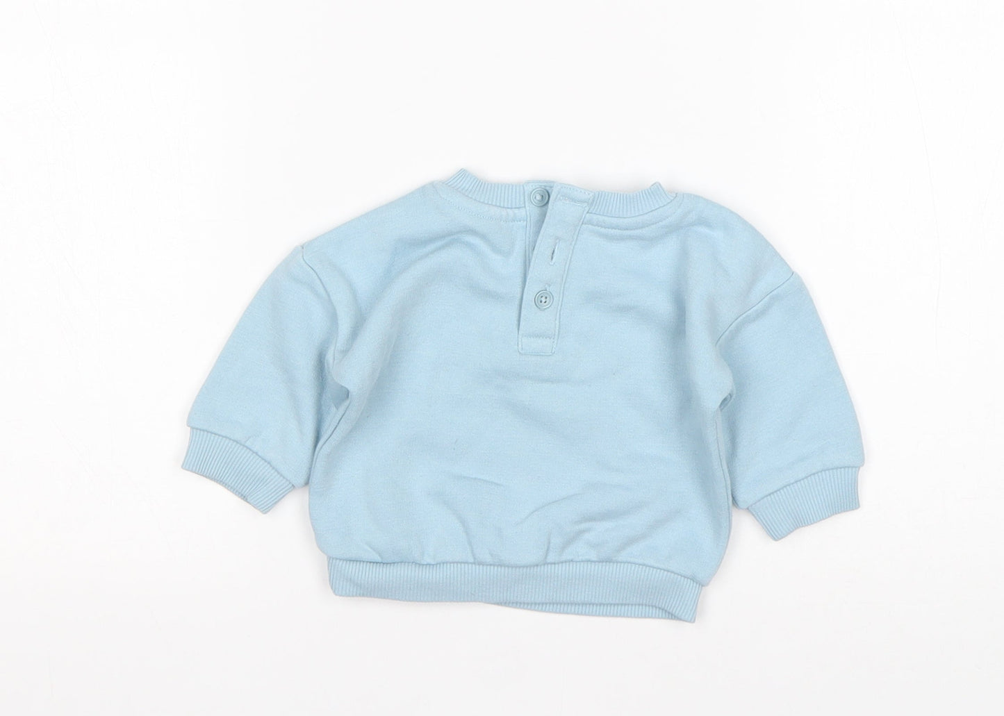 Matalan Boys Blue  Polyester Pullover Jumper Size 0-3 Months
