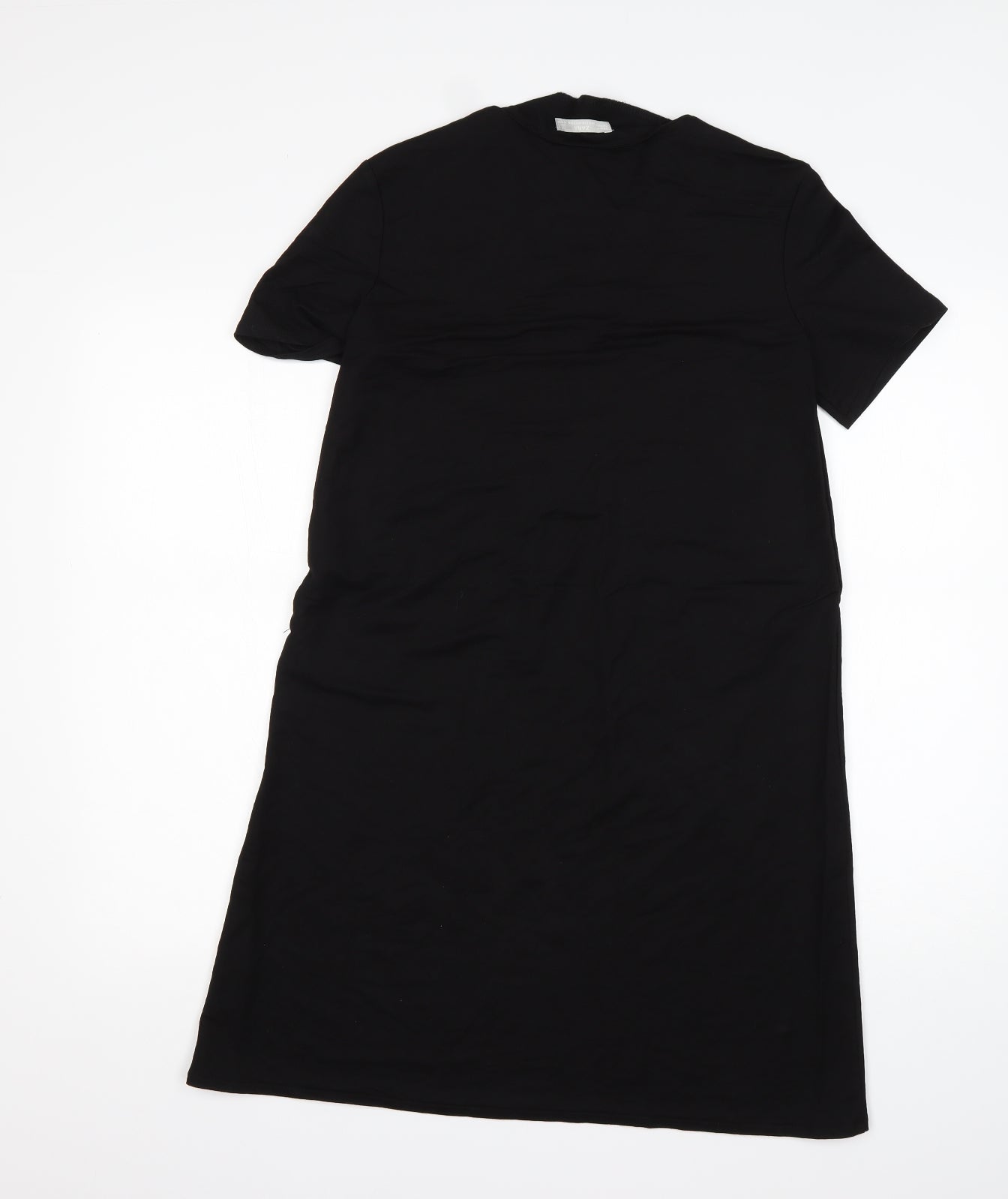 Zara Womens Black  Cotton A-Line  Size S  V-Neck