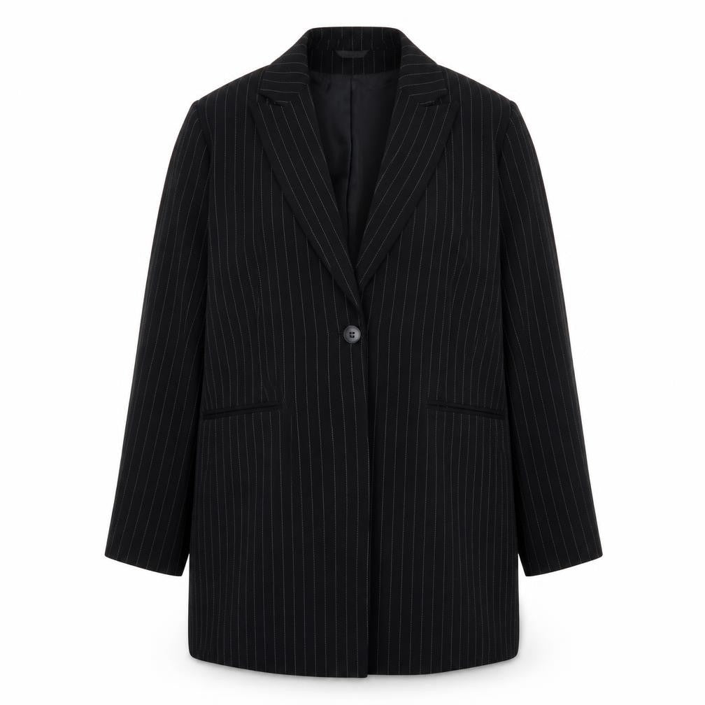 Profile Womens Multicoloured Striped Polyester Jacket Suit Jacket Size 18