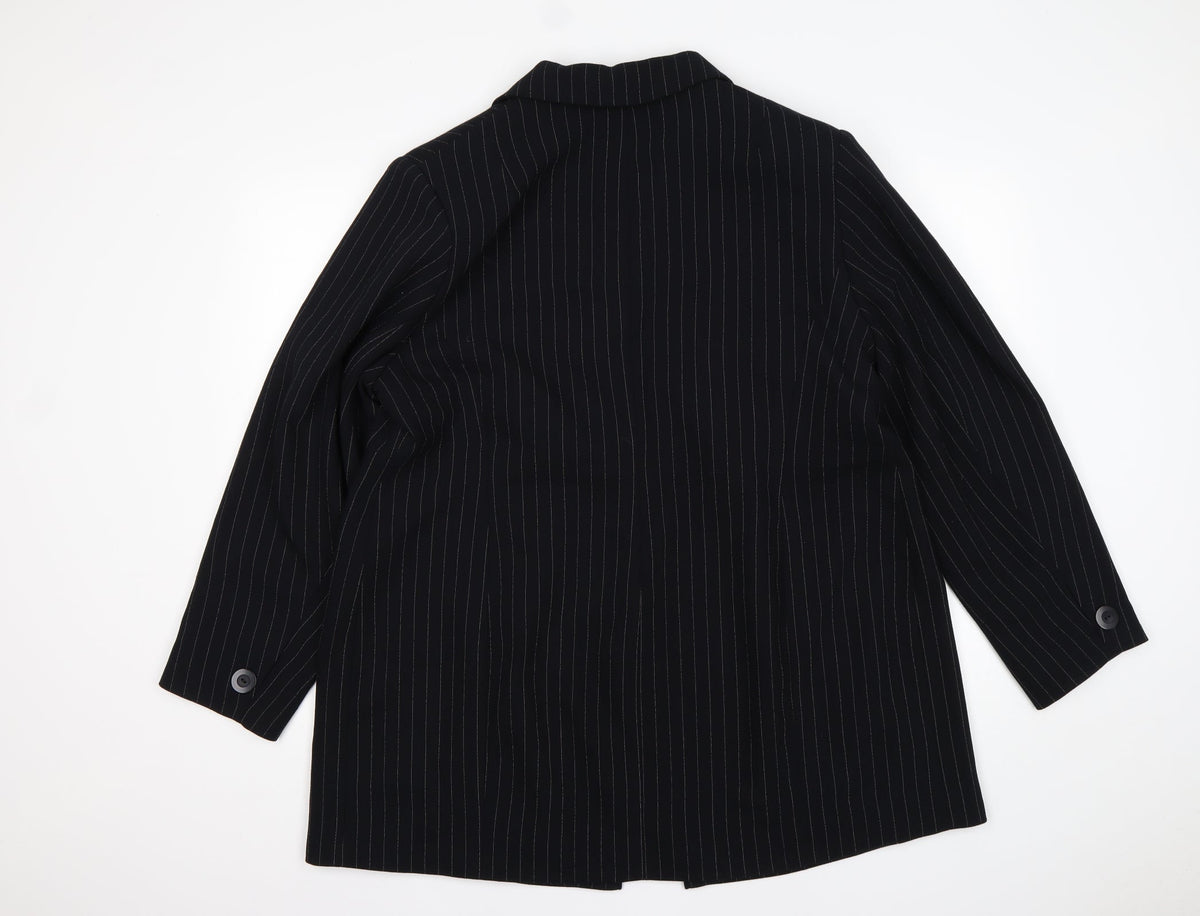 Profile Womens Multicoloured Striped Polyester Jacket Suit Jacket Size 18