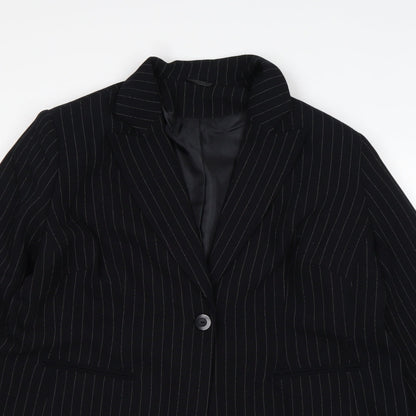 Profile Womens Multicoloured Striped Polyester Jacket Suit Jacket Size 18