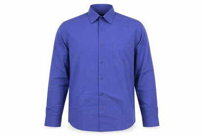 John Miller  Mens Blue  Cotton  Button-Up Size 41 Collared