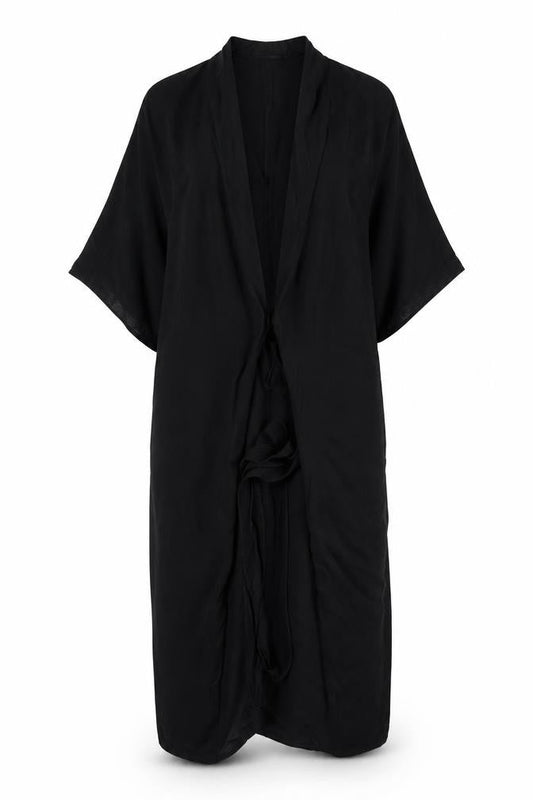 ASOS Womens Black  Viscose Shift  Size 8  V-Neck  - tie Front Detail