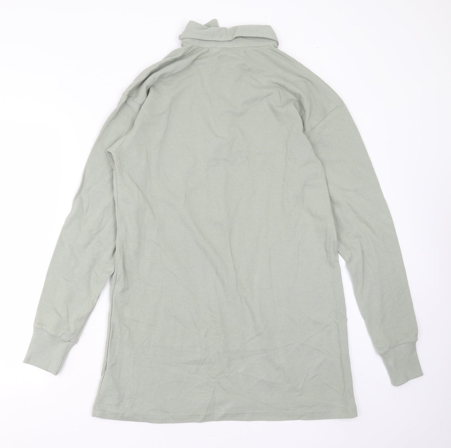 Threadbare Womens Green  Cotton Basic Polo Size 8 Collared