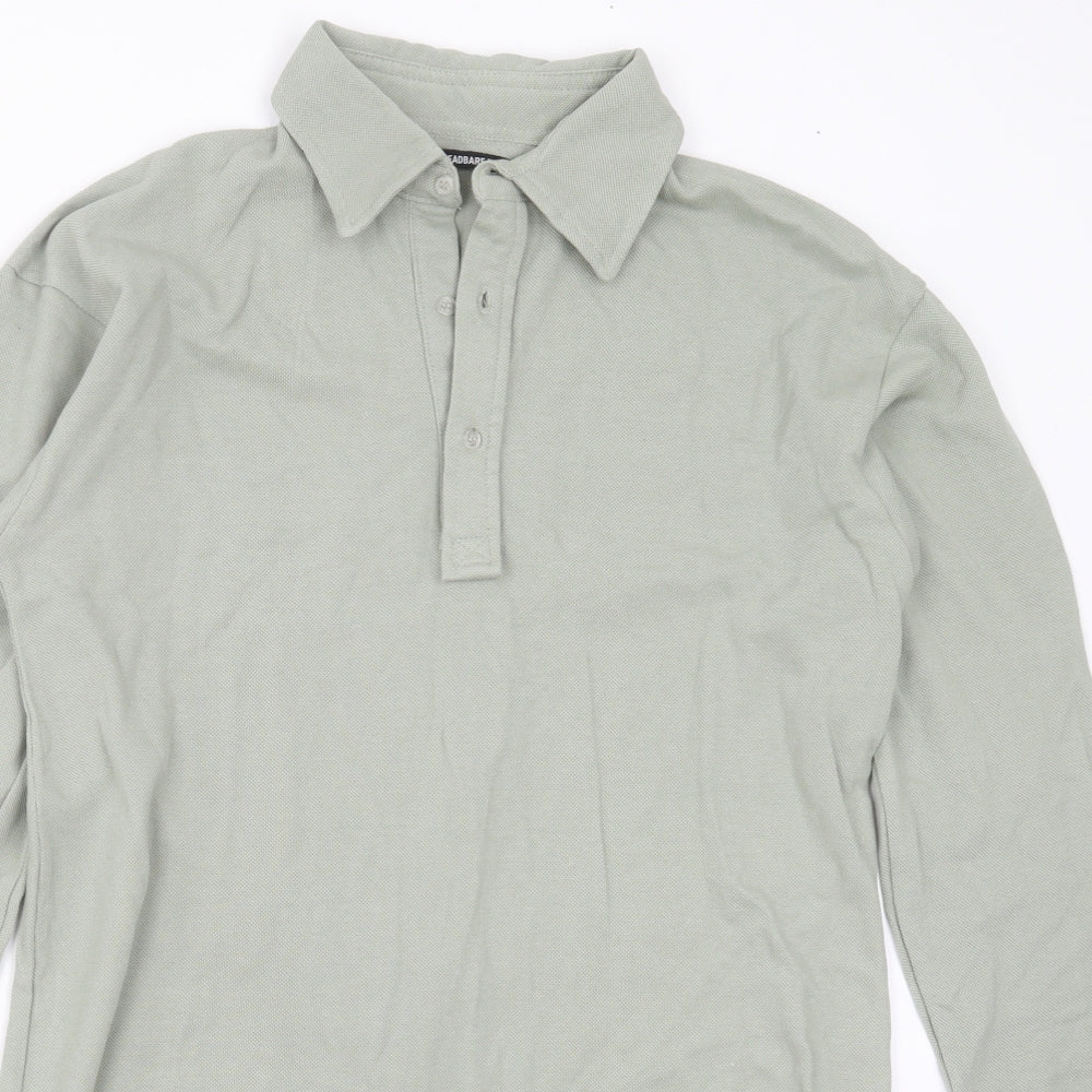 Threadbare Womens Green  Cotton Basic Polo Size 8 Collared
