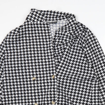 SHEIN Womens Multicoloured Houndstooth  Jacket  Size XL