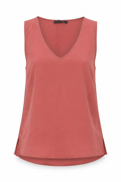 Primark Womens Pink  Polyester Basic Blouse Size 8 V-Neck