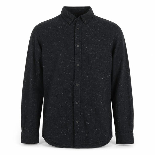 H&M Mens Black  Cotton  Button-Up Size S Collared Button